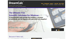 Desktop Screenshot of dreamcalc.com