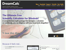 Tablet Screenshot of dreamcalc.com